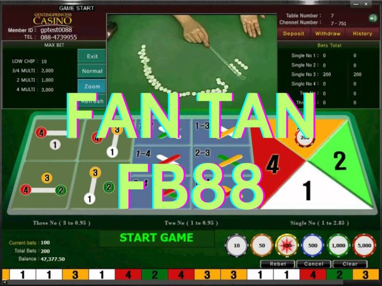 hướng dẫn chơi game bài fan tan fb88