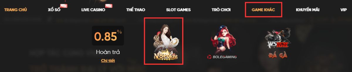 Sảnh chơi xì dách Vnloto